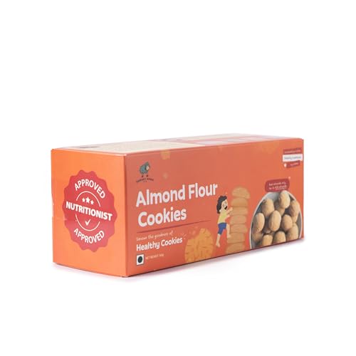 Image of Hungry Bums Almond Biscuits - 160gm (10 Biscuit) | 100% Almond Flour | Rich in Protein & Vitamin E | Healthy Gluten Free Biscuits | No Maida, No Added Sugar, No Preservatives | Healthy Snack for Kids & Adults