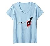 I'm Fine Bloody T-Shirt - Blood Splatter Halloween Costume Shirt, Funny Gag Tee
