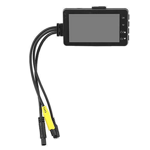 Telecamere per motociclette DVR, Registratore video moto con doppia lente 1080P/480P, IP68 impermeabile, LCD 3 pollici