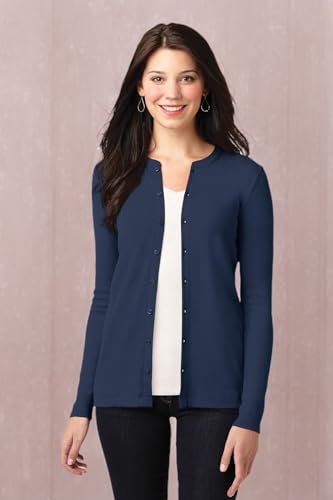Port Authority Ladies Concept Stretch Button-Front Cardigan2