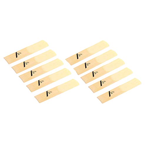 Alto Sax Saxophone 1.5-4.0 Reed, Alto Eb Saxophone 6 Size Reed Strength for Alto Sax Parts Replacement 10pcs (1.5)