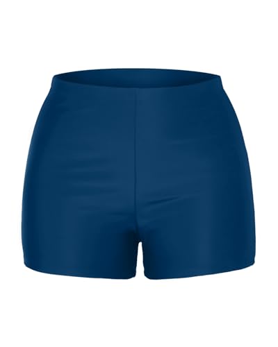 Image of Yonique Womens Swim Shorts Solid Tankini Bottoms Swimsuit Bottoms(Available in Plus)