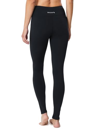 Image of baleaf Women's Fleece Lined Leggings, High Waisted | Thermal Warm Winter Tights, Thick Yoga Pants, Cold Weather, with Pockets