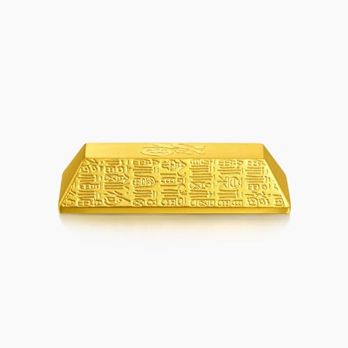 CHOW SANG SANG 999.9 24K Solid Gold Brick Blessings Chinese Gifting Art for Women & Men 958199 Price-by-Weight 30g Gold4