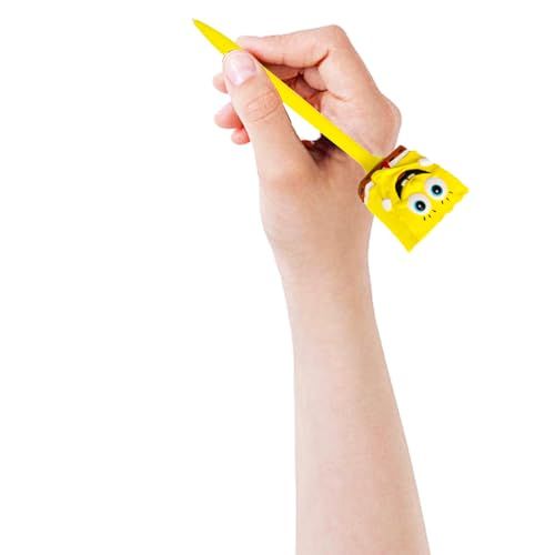 Conjunto de canetas Bob Esponja Calça Quadrada – Pacote com 2 Canetas Bob Esponja e Patrick e Adesiv
