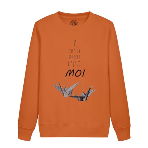 Sweatshirt enfant la chef du bonheur pour l'école et les jeux