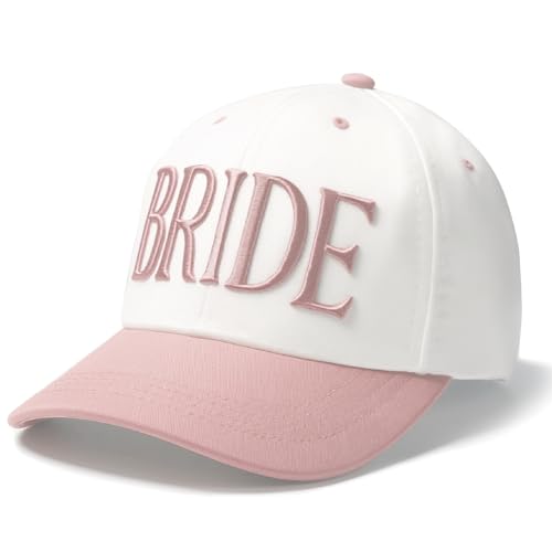 LADY&HOME Bride Baseball Hat Bridal Shower Gift Pink