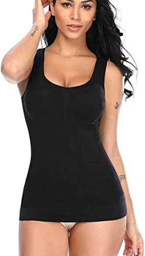 Garment Slimming Shaper, Women's Body Shaper Shapewear Vest Top with Built-in Bra Compression