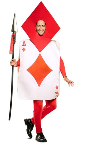 EUROCARNAVALES Disfraz de Carta de Poker para Adulto (Diamantes)