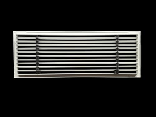 Image of Premium Central air Conditioning Grille- Linear Bar Grilles - Aluminium Powder Coated Grill, Ventilation Grill, Home Grill, ac Jali, Grill for Wall, Sidewall and Ceiling (18 inch * 6 inch)