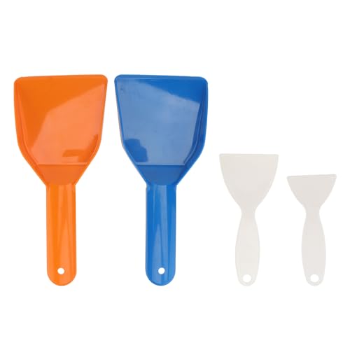 TOYANDONA 4 Pièces Pelle à Glace Multifonction Ergonomique pour Congélateur et Réfrigérateur Racloir de Dégivrage Portable et Pratique Outil Cuisine Anti-gel avec Poignée Confortable