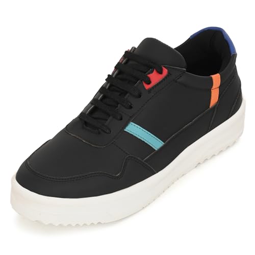 Image of Cruiser Mens Sneakers | Casual Shoes | Cone Heel Lace-Up Sneakers for a Unique Look |Experience Comfort & Style with Soft Cushioned Insole | Trendy Lace-Up Design Sneaker (2565)