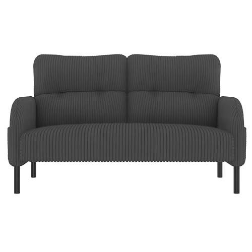 Sofá de 2 plazas modular combinable y sillón gris con bolsillo lateral para salones modernos 8