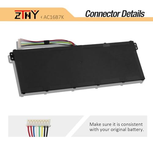 Image of AC16B7K AC16B8K Laptop Battery Replacement for Acer Aspire V5-572 V5-573 | Chromebook 15 CB515-1H CB515-1HT CB515-1H-C019 CB515-1H-C1VS CB515-1H-C3MD CB515-1HT-P6W6 CB515-1HT-P5K9 CB515-1HT-P73H 48Wh