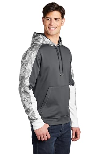 SPORT-TEK Unisex Sport-Wick Mineral Freeze Fleece Colorblock Hooded Pullover4