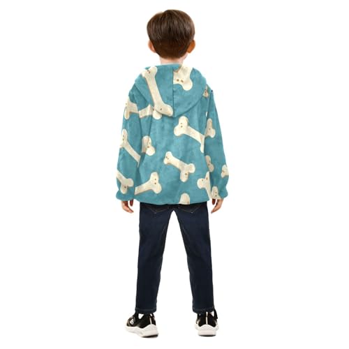 Pet Bone Girls Fleece Jacket Girls Fall Jacket Girls Zip Up Hoodie Girls Sherpa Jacket 2-10T4