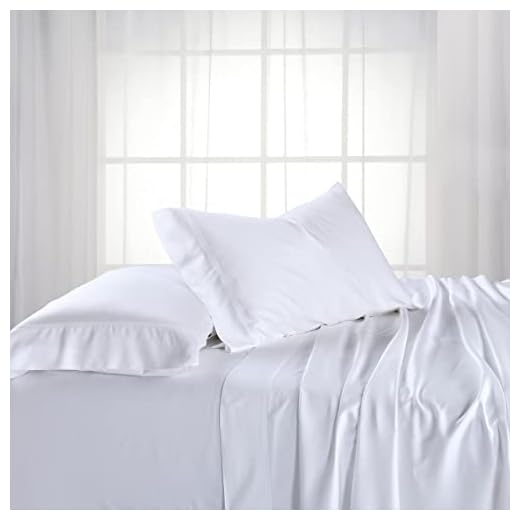 Royal Hotel ABRIPEDIC Bamboo Sheets, 600 Thread Count, Silky Soft Sheets 100% Viscose from Bamboo Sheet Set, King, White