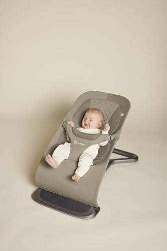 Miniatura 2 de Ergobaby Hamaca 3 en 1 Evolve, hamaca ergonómica para recién nacidos desde el nacimiento hasta los niños pequeños, cojín para recién nacido (2,5 kg - 13,2 kg), Soft Olive | Hamaca Multiposición para Bebés con Altura Ajustable, Arnés de Seguridad, Soft Olive