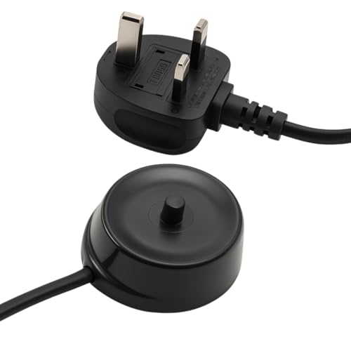 Replacement for Philips Sonicare Toothbrush Charger Base Philips Sonicare Charger UK for Model HX6100 HX3000 HX6000 HX8000 HX9000 R 3100 4100 4300 5100 5300 6100 6500 Black