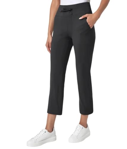Mondetta Women's Moisture Wicking High Rise Drawstring Capri Pant