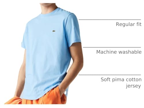 Image of Lacoste Men's Short Sleeve Pima Jersey Crew Neck Tee