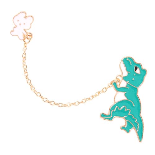 BESTYASH Broche de jaula de teléfono hucha broche de cadena Broche de personalidad school bag pack escolar adorno de broche de ropa broches colgantes de cadena aleación (hierro) Green