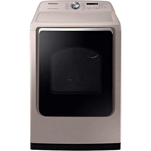 SAMSUNG DVG54R7600C 7.4 cu. ft. Gas Dryer with Steam Sanitize+ in Champagne