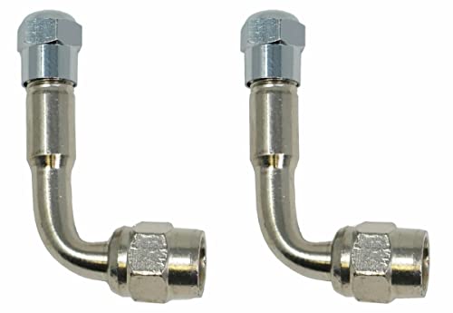 TireMinder 90 Degree Angled Valve Extender, 2 Pack