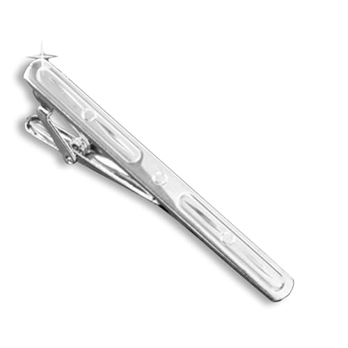 Image of Tie Clips for Men, Tie Clip, Tie Bar, Tie Bars for Men, Silver Tie Tack Pins Unique, Mens Lapel Pins for Suits Shirts, Neck Tie Clasps for Women Boys Dad Father, Jewelry Accessories Gifts for Holiday