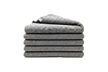 Trojan Heavy Duty Furniture Moving Blankets (5 Pack) – Large 80”x60” Quilted Protection Throws for Professional Removals, Van Storage & Packing – Premium Grade Reusable Throw Quilt