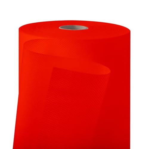 Longing Home Rouleau de Nappe jetable en intissé Imitation Tissu, Un Anniversaire, Une fête, Fête de la bière (Rouge 1,1 × 30 m)