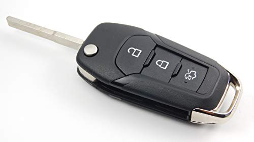 Automobile Lockmsith - Carcasa con 3 botones para Ford Mondeo Fusion Edge Mustang Remote Flip Key Fob