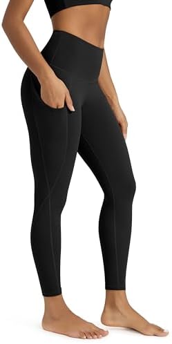 ODODOS Women's High Waisted Yoga Leggings with Pockets, Tummy Con...