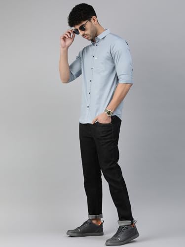 Image of Majestic Man Men Classic Slim Fit Pure Cotton Casual Shirt
