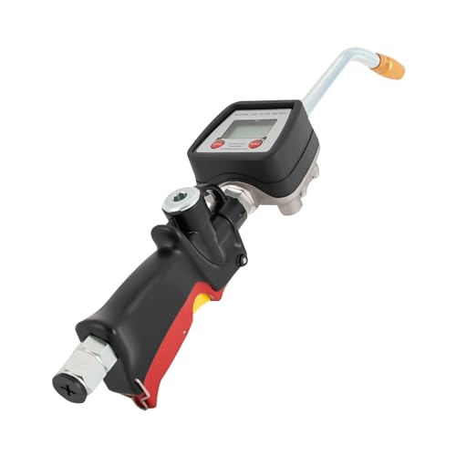 HWBWE Digital Oil Control Valve Meter Nozzle,Pneumatic Oil Gun with Flow Meter, Oil Fluid Dispenser with Non Leakage Spout for Factories, Construction Sites, Households