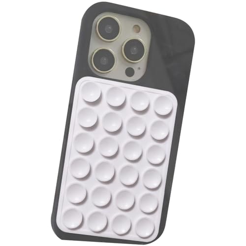 Generisch poignée de téléphone en silicone, poignée d'aspiration pour téléphone portable, support adhésif pour téléphone portable, miroir amovible, support pour selfie et vidéo