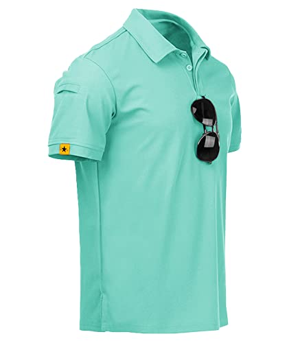 JACKETOWN Poloshirts Herren Kurzarm Atmungsaktives Schnelltrocknend...