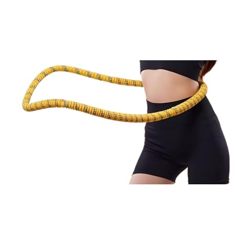OGXNソフトフラフープ スプリングフラフープ ダイエット用 落としにくい 青あざ防止 一体式 布製の包み 柔らかくて肉を挟まない 超軽量 ポータブル 多機能トレーニング 室内 屋外用 男女兼用 柔らかい 痩せる サイレント (普通なスタイル,黒)