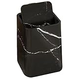 Licsaliwe Marmormüll, Doppelschicht Flip Top Marmor Badezimmer Mülleimer, Mehrzweck-Plastikmüllbehälter mit Deckel für Küchenbadezimmer Büro Hotel Hotel