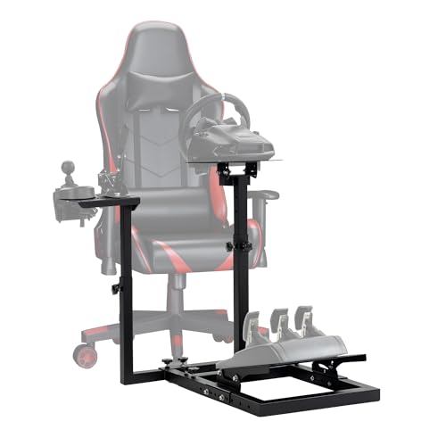 Supllueer Racing Wheel Stand fit for Logitech G25 G27 G29 G920, Thrustmaster T300RS T500RS, Simulated Racing Game Stand without Steering Wheel Pedal Shifter