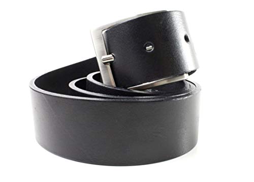 Ivan Troy Men’s Casual Italian Leather Belt|Dress Belt With Jean Classic Buckle|1.57 Inch Wide (30-32Inch (waist 31), Black)