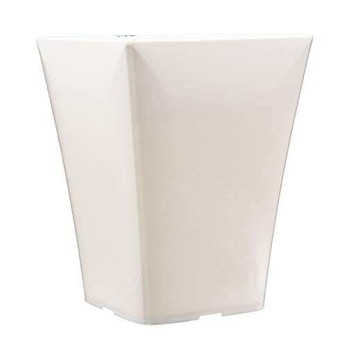 アップルウェアー 鉢 プラ鉢 グラシアポット 170型 ホワイト 土容量3L 奥行16.9×幅16.9×高さ21.5p 光沢 スクエア 観葉植物 室内園芸 日本製