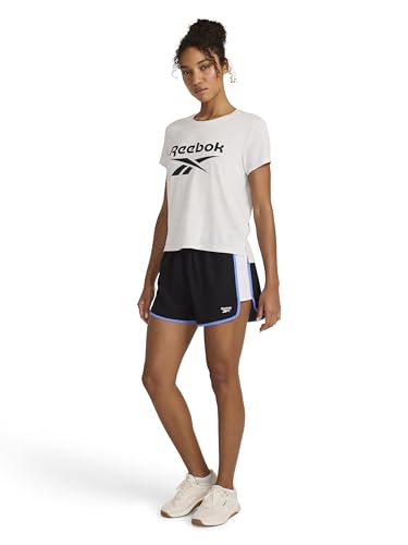 Reebok Women’s Pro-AM Training 3” Short, Standard Fit, Lightweight Mesh-Lined Poly Fabric, Black, Large - image 3
