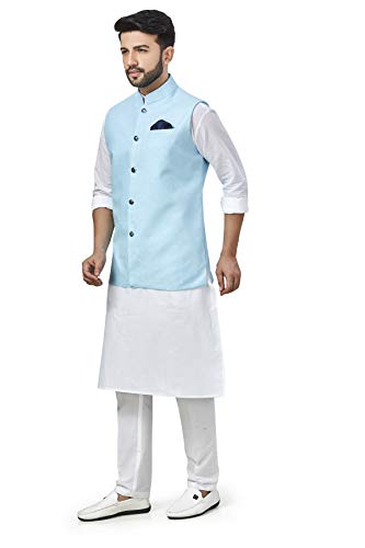 Image of Mens KURTA PYJAMA KOTI SET