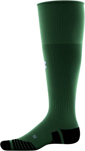 Under Armour Standard Soccer Over-The-Calf Socks, 1-Pair, Forest Green/Black/White, Large #TOP1
