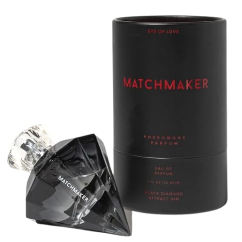 Image of Eye Of Love Matchmaker Black Diamond Pheromone Parfum, 30ml, Unisex Fragrance with Estratetraenol to attract Him.