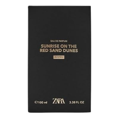 Zara Sunrise On The Red Sand Dunes Intense Perfume for Men Warm & Addictive Fragrance with Bergamot Ginger Amber Labdanum and Orange Blossom Eau de Parfum EDP 100ml (3.38 fl. oz)