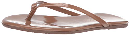 Image of TKEES Foundation Gloss - Flats for Women - Cowhide Leather Upper - Cushioned Leather Footbed - Rubber Outsole Beach Bum 11 B - Medium