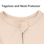 Aablexema Baby Footless Pajamas Zipper with Mitten, Rayon from Bamboo, Infant Long Sleeve Romper Pjs