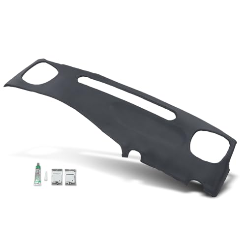 PIT66 Dash Dashboard Cover Gray Compatible with Chevy S10 Blazer GMC S15 Jimmy Pickup 1999-2002 Plastic